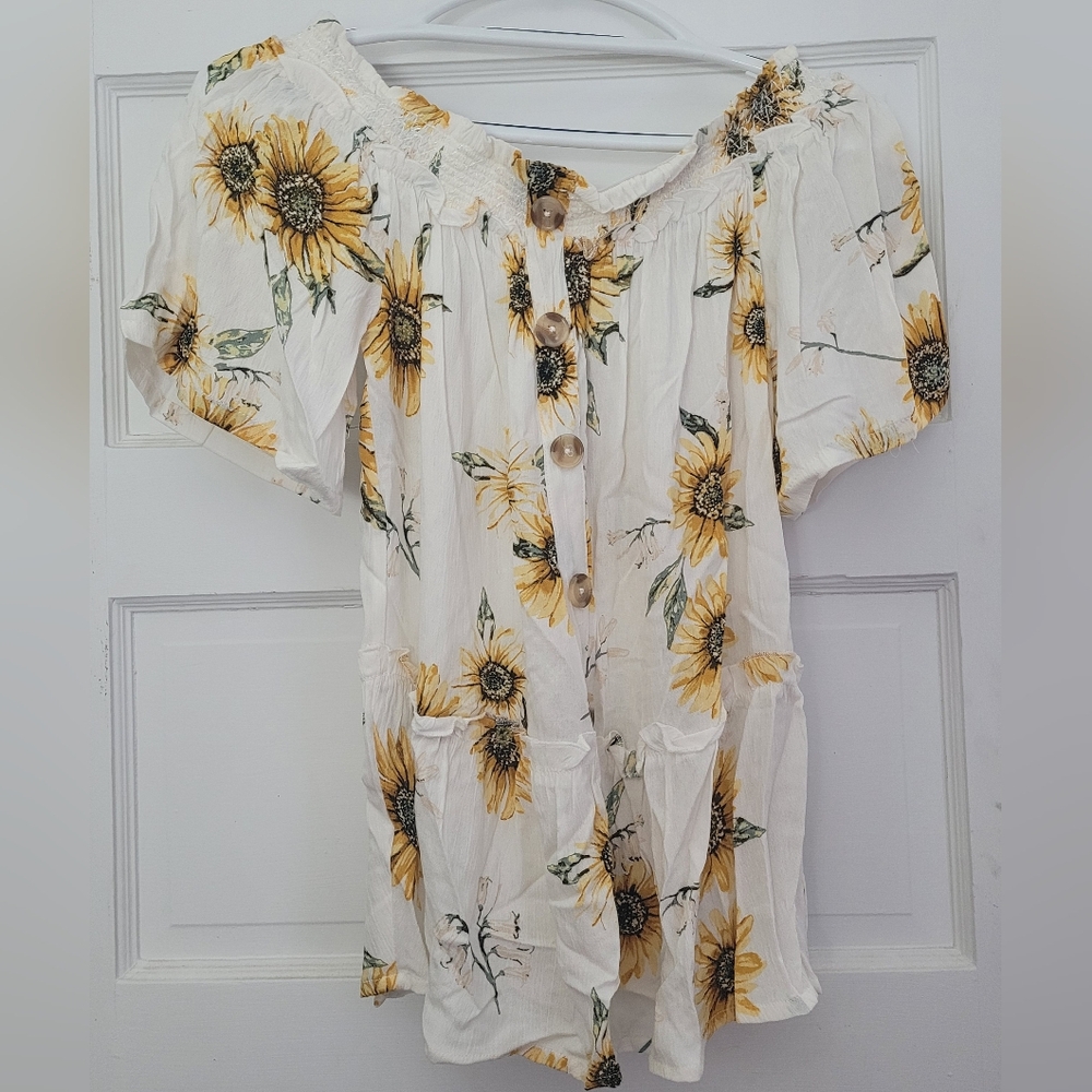 Floral Off-Shoulder Women's Top